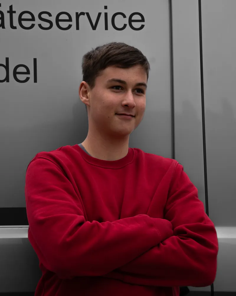 Robin Bradatsch, Azubi bei Elektromeister Danzmann
